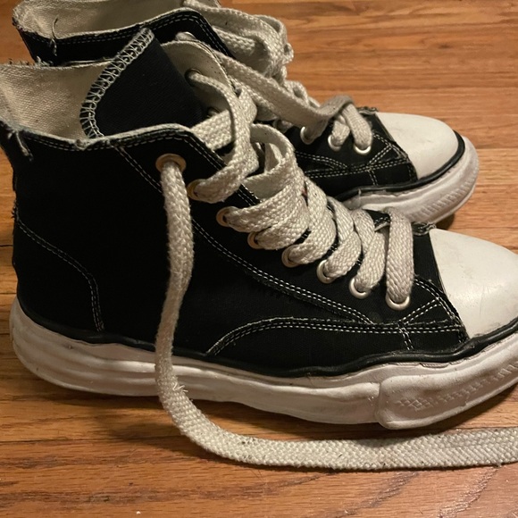 Maison mihara yasuhiro canvas high top